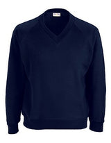 Blue Max Banner Classic V-Neck Sweatshirt 3SY - Classic Navy