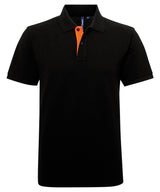 Asquith & Fox Men's classic fit contrast polo AQ012