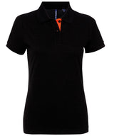Asquith & Fox Women's contrast polo AQ022