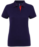 Asquith & Fox Women's contrast polo AQ022