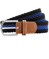 Asquith & Fox Two-colour stripe braid stretch belt AQ901