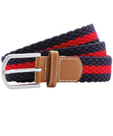 Asquith & Fox Two-colour stripe braid stretch belt AQ901
