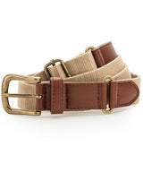 Asquith & Fox Faux leather and canvas belt AQ902