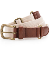 Asquith & Fox Faux leather and canvas belt AQ902