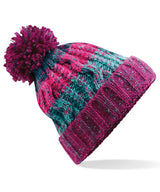 Beechfield Corkscrew pom pom beanie BC486