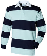 Front Row Sewn stripe long sleeve rugby shirt FR08M