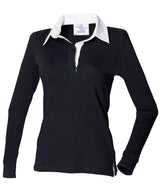 Front Row Women's long sleeve plain rugby shirt FR101