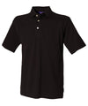 Henbury Classic cotton piqué polo with stand-up collar HB100