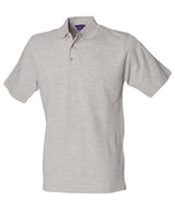 Henbury Classic cotton piqué polo with stand-up collar HB100
