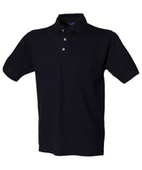 Henbury Classic cotton piqué polo with stand-up collar HB100