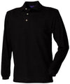 Henbury Long sleeve cotton polo shirt HB105