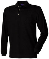 Henbury Long sleeve cotton polo shirt HB105