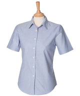 Henbury Women's short sleeve classic Oxford shirt HB516