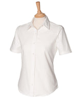 Henbury Women's short sleeve classic Oxford shirt HB516
