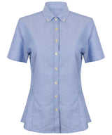 Henbury Women's modern short sleeve Oxford shirt HB518