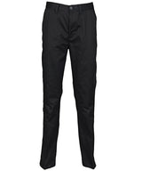Henbury Women's 65/35 flat fronted chino trousers HB641