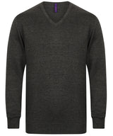Henbury 12 gauge v-neck jumper HB720