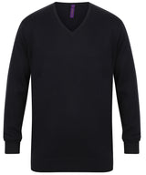 Henbury 12 gauge v-neck jumper HB720