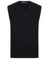 Henbury Sleeveless v-neck jumper HB724