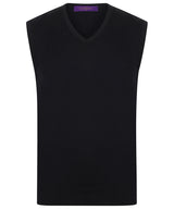 Henbury Sleeveless v-neck jumper HB724