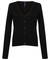 Henbury Women's v-neck cardigan HB726
