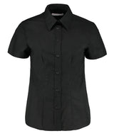 Kustom Kit Women's workplace Oxford blouse short-sleeved (tailored fit) KK360