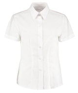 Kustom Kit Women's workplace Oxford blouse short-sleeved (tailored fit) KK360