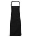 Premier District waxed-look denim bib apron PR134