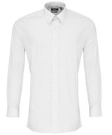 Premier Poplin fitted long sleeve shirt PR204