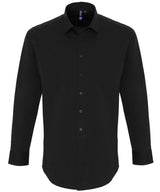 Premier Stretch fit cotton poplin long sleeve shirt PR244