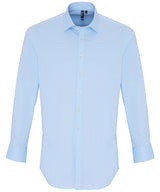 Premier Stretch fit cotton poplin long sleeve shirt PR244