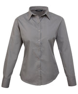 Premier Women's poplin long sleeve blouse PR300