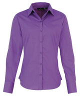 Premier Women's poplin long sleeve blouse PR300