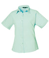 Premier Women's short sleeve poplin blouse PR302