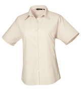 Premier Women's short sleeve poplin blouse PR302