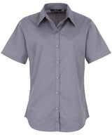Premier Women's short sleeve poplin blouse PR302