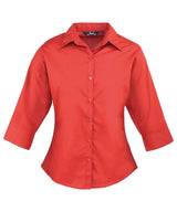 Premier Women's ¾ sleeve poplin blouse PR305