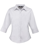 Premier Women's ¾ sleeve poplin blouse PR305