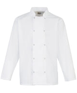 Premier Studded front long sleeve chef's jacket PR665