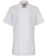 Premier Women's short sleeve chef's jacket PR670