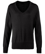Premier Women's v-neck knitted sweater PR696