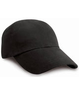 Result Junior low-profile heavy brushed cotton cap RC24J