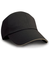 Result Herringbone cap with sandwich peak RC38X