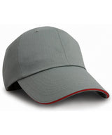 Result Herringbone cap with sandwich peak RC38X