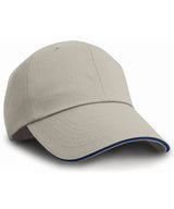 Result Herringbone cap with sandwich peak RC38X