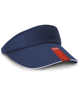 Result Herringbone sun visor with sandwich peak RC48X