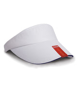 Result Herringbone sun visor with sandwich peak RC48X