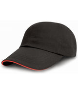 Result Brushed coton printers/embroiderers cap with sandwich peak RC50X
