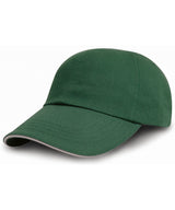 Result Brushed coton printers/embroiderers cap with sandwich peak RC50X