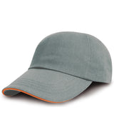 Result Brushed coton printers/embroiderers cap with sandwich peak RC50X